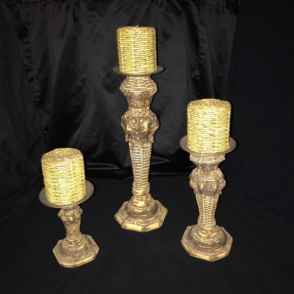 Candles w/ Matching Candlestick - Picture 2 of 5